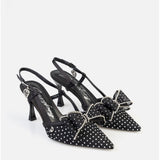 Sissy boy Ladies Ivy Slingback Heels In Black