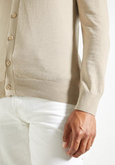 Bensherman Mens Sustained Grey Knit Cardigan