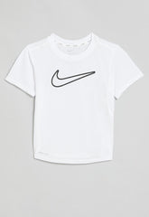 Nike Girls All Day Play Dri-Fit T-Shirt In White
