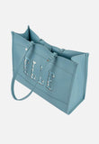 Elle Cut Out Shopper Bag In Blue