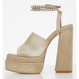 Sissy Boy Womens Platform Heel In Champagne