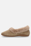 Hush Puppies Ladies Starry Slippers In Camel