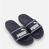 Puma Kids Poolcat 2.0 Jr Zadp Slides In Navy & White
