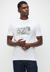 Ben Sherman Pound Sterling Mens T-Shirt In White