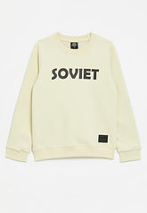 Soviet Zander Boys Crew Neck Sweat Top Bone
