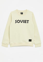 Soviet Zander Boys Crew Neck Sweat Top Bone