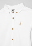 Polo Boys Nicholas Long Sleeve Shirt In White