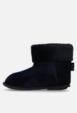 Hush Puppies Ladies Casa Slipper Boot In Navy