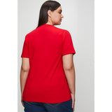 Polo Womens Kelly Short Sleeve V Neck T-Shirt In Red