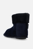 Hush Puppies Ladies Casa Slipper Boot In Navy