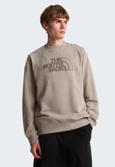 The North Face Mens Drew Peak Crew Stone Slab/New Taupe Green