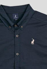 Polo Boys Nicholas Ls Shirt Navy