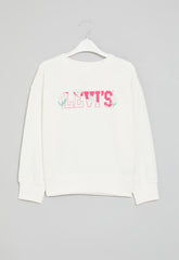 Levis Girls Crew Neck Sweatshirt In Sugar Swizzle
