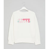 Levi's Girls Crew Neck Sweatshirt In Sugar Swizzle
