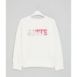 Levi's Girls Crew Neck Sweatshirt In Sugar Swizzle