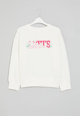 Levis Girls Crew Neck Sweatshirt In Sugar Swizzle