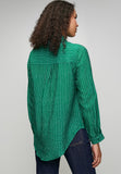 Stella Morgan Long Sleeve Button Through Sheer In Green