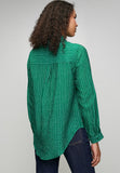 Stella Morgan Long Sleeve Button Through Sheer In Green