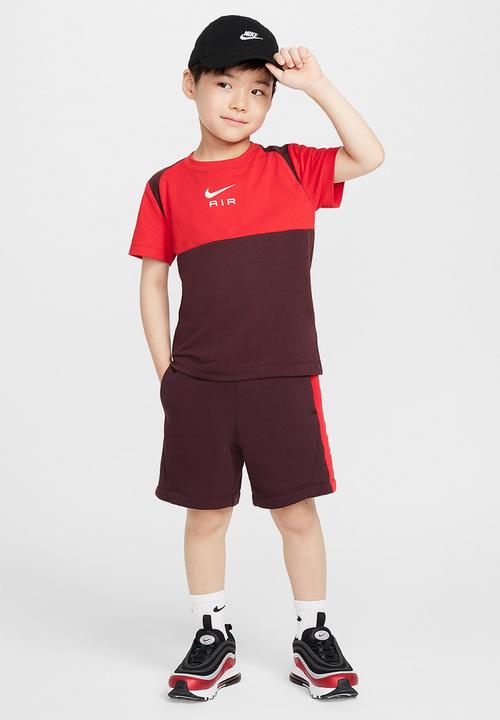 Nike Air Boys Fleece Short Burgundy Crush