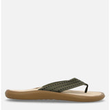 Jeep Mens Cherokee Pool Thong Slides In Olive
