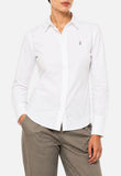 Polo Womens Jamie Long Sleeve Shirt In White