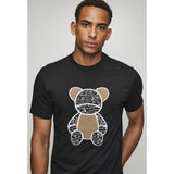 Ben Sherman Mens Fur Bear T-Shirt In Black