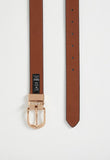 Polo Womens Gabriella Belt In Black/Tan