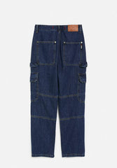 Soviet Boys Rhythm Oversized Cargo Denim Dark Indigo