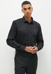 Polo Mens Custom Fit Greig Black Shirt