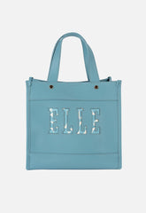 Elle Cut Out Small Shopper Bag In Blue