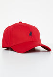 Polo Mens 6 Panel Classic Peak Cap In Red
