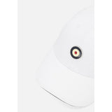 Ben Sherman Mens Metal Targy Badge Cap In White