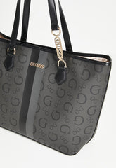 Guess Wester Carryall Handbag In Coal