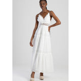 Sissy Boy Tiered Lace Maxi Dress Adore You In Off White