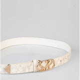 Sissy Boy Animal Snake Belt With Sb Logo In Grey
