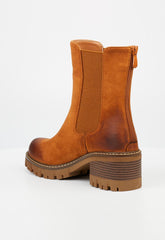 Miss Black Ladies Carter 1 Boots In Tan