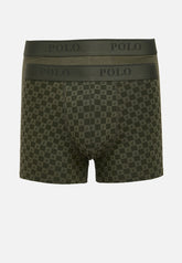 Polo Mens 2 Pack Boxer Set In Olive