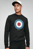 Ben Sherman Mens Target Crew Sweater In Black