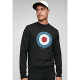 Ben Sherman Mens Target Crew Sweater In Black