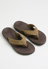 Hush Puppies Mens Strut Thong Sandals In Tan