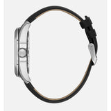 Daniel Klein Mens Black Dial Leather Strap Watch In Black