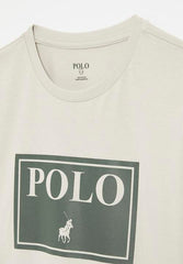 Polo 0055424 Boys Carter Printed Ls Tee Putty