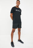 RVCA Mens Big Rvca Short Sleeve T-Shirt In Black & Grey