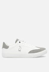 Polo Mens Rubberized Sneakers In White
