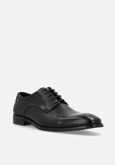 Polo Mens Black Panelled Gibson Lace Up