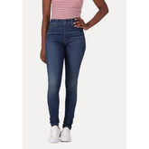 Levi's Womens Hirise Super Skinny Jeans In Medium Blue