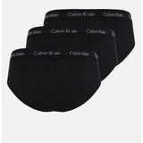 Calvin Klein Mens 3 Pack Hip Briefs In Black
