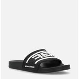 Replay Mens Up graven Slides In Black & White