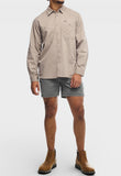 Jeep Mens Willys Long Sleeve Workshirt In Khaki