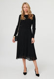 Izabel London Womens Combination Maxi Dress In Black